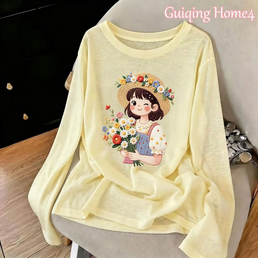 CODเสื้อคลุมกันแดดผู้หญิงสไตล์อเมริกันแนว"ฮอตเกิร์ล"เนื้อบางเบา โปร่งแสงเล็กน้อย ใส่ได้ในห้องแอร์ ฤดูร้อน ทรงหลวม ทุกวัน