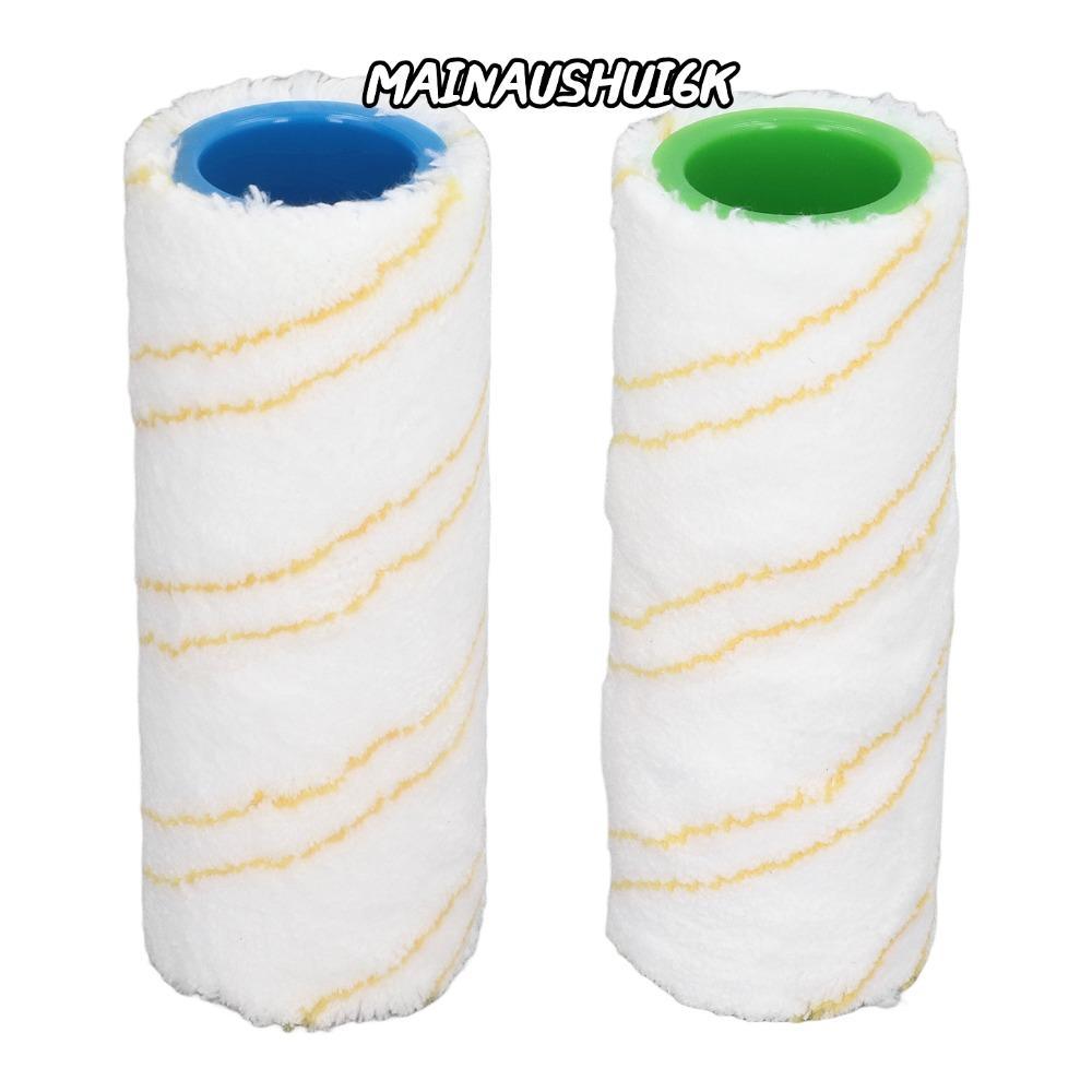 MAINAUSHUI6K 2PCS แปรงลูกกลิ้งทําความสะอาดพื้น,สีเหลืองล้างทําความสะอาดได้ Hard Floor Cleaner Roller