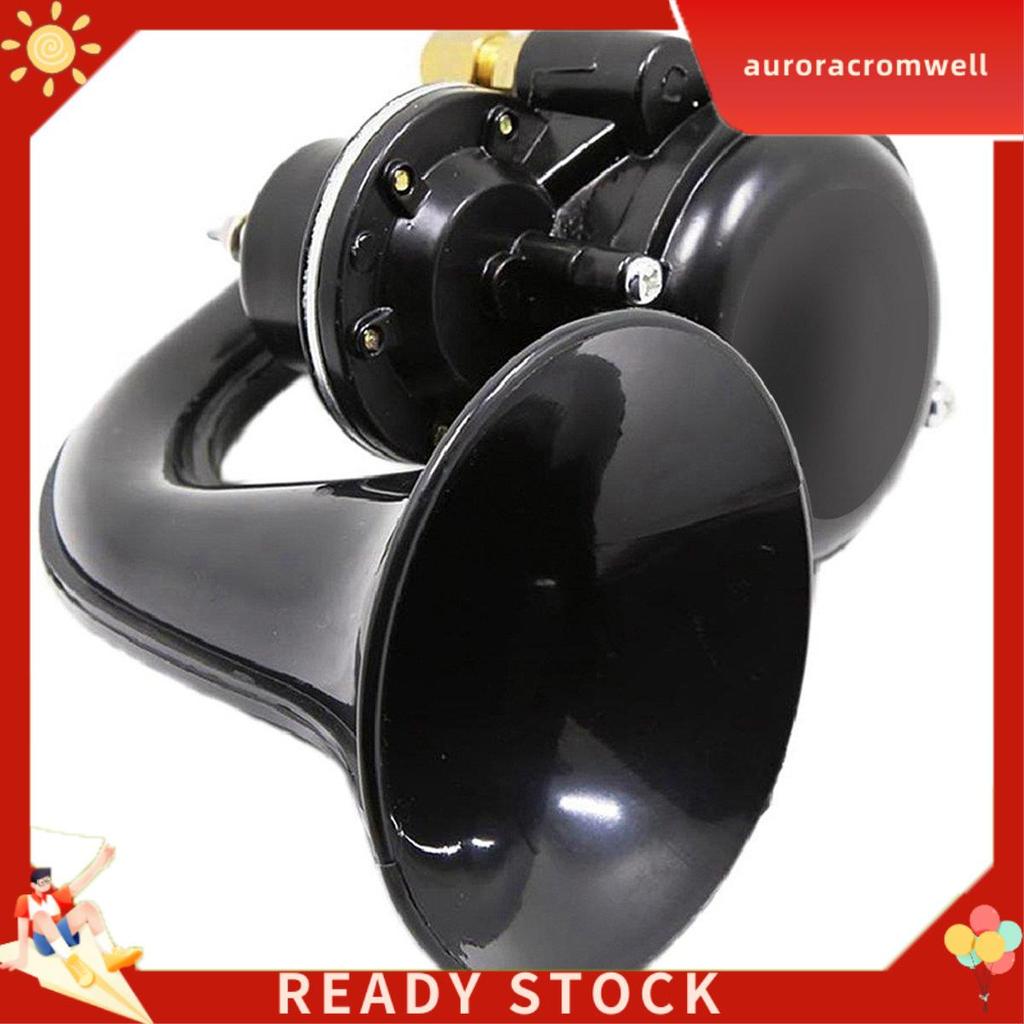In Stock 1 ชิ้น 12 โวลต์ 24 โวลต์ไฟฟ้า Snail Air Horn 120DB เสียงดังเสียงแตรรถบรรทุก Air Horn สําหรั