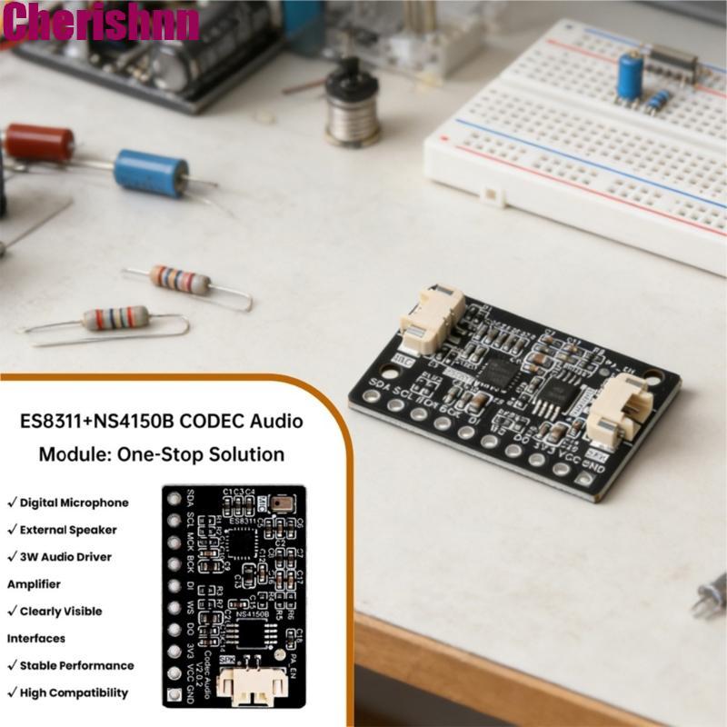 CHERIS ES8311 NS4150B โมดูลเสียงพร้อมบอร์ดพัฒนาเครื่องขยายเสียง 3W 10Pin