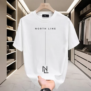 Fanfei เสื้อยืดลำลองหลวมคอกลมแฟชั่นฤดูร้อน (ขาวดำ) ขนาด S-XXXL COD