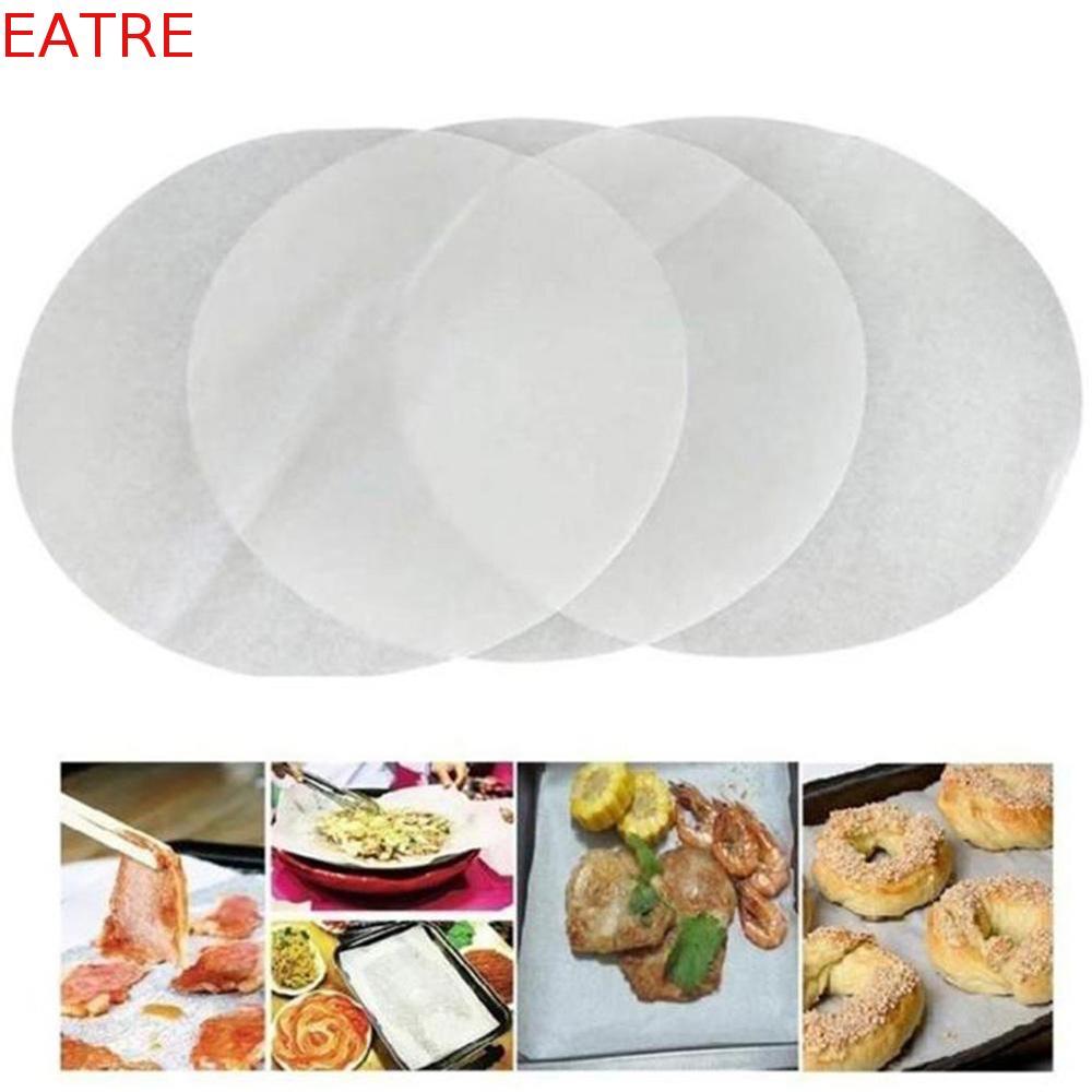 EATRE Oil paper Round 100 ชิ้นเตาอบบาร์บีคิว Pastry Cookie Baking Sheet