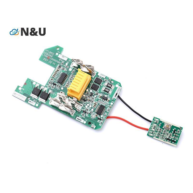 N & U 1 PC BL1830 แบตเตอรี่ Li-Ion BMS PCB ชาร์จป้องกันสําหรับ 18V เครื่องมือ BL1815 BL1860 LXT400 B