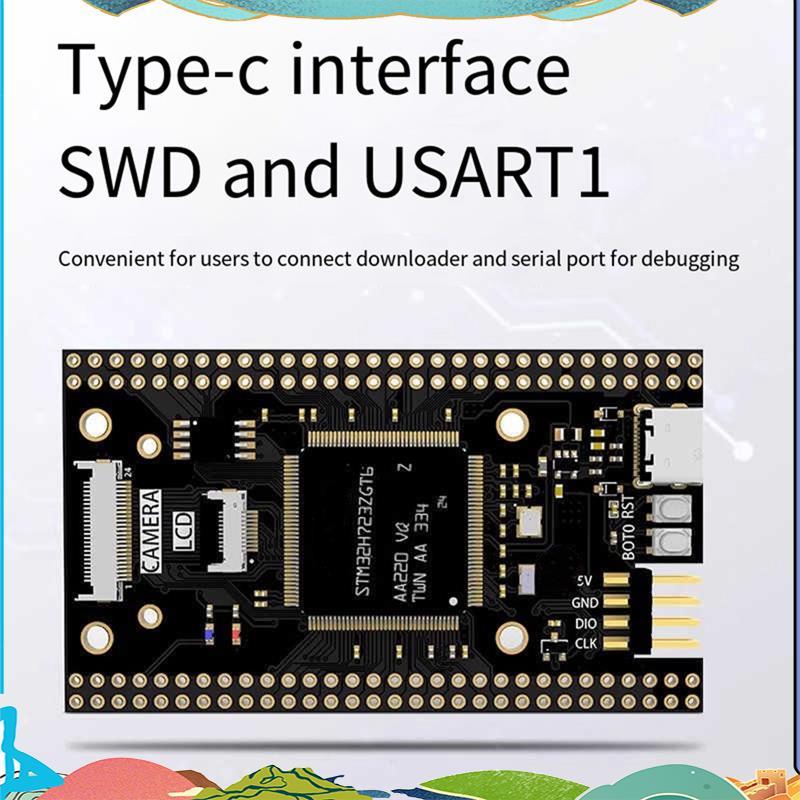 TypeC STM32H723ZGT6 Core Board STM32 Development Board H7 ระบบ ZGT6 การเรียนรู้ BOARD SPI