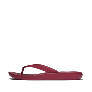 FITFLOP IQUSHION TEXTURED-STRAP FF รองเท้าแตะผู้ชาย รุ่น A6Q-D88 สี RED