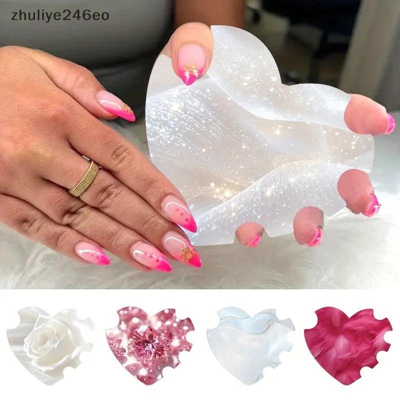 Zhuliye246eo] 1 ชิ้นเล็บแสดงการ์ดเล็บทําด้วยมือการถ่ายภาพ Prop Nailfie Disc อุปกรณ์ร้านทําเล็บเล็บ T