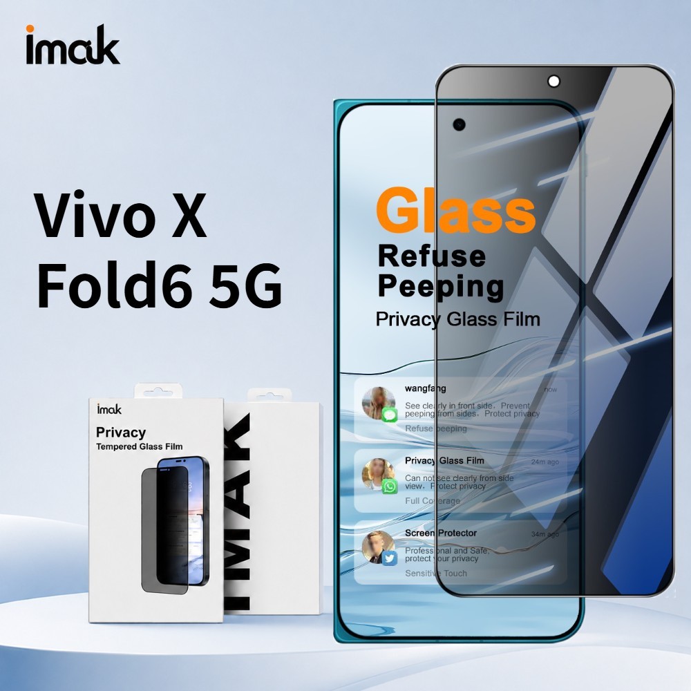 ฟิล์มกันมอง สำหรับ Vivo X Fold 6 Fold6 ความเป็นส่วนตัว Anti Oil เคลือบ Oleophobic FM0010