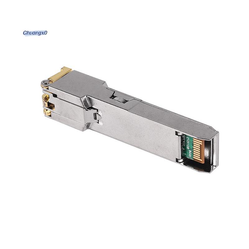 Gigabit RJ45 SFP ule 10/100/1000Mbps SFP ทองแดง RJ45 SFP Transceiver Gigabit Ethernet Switch