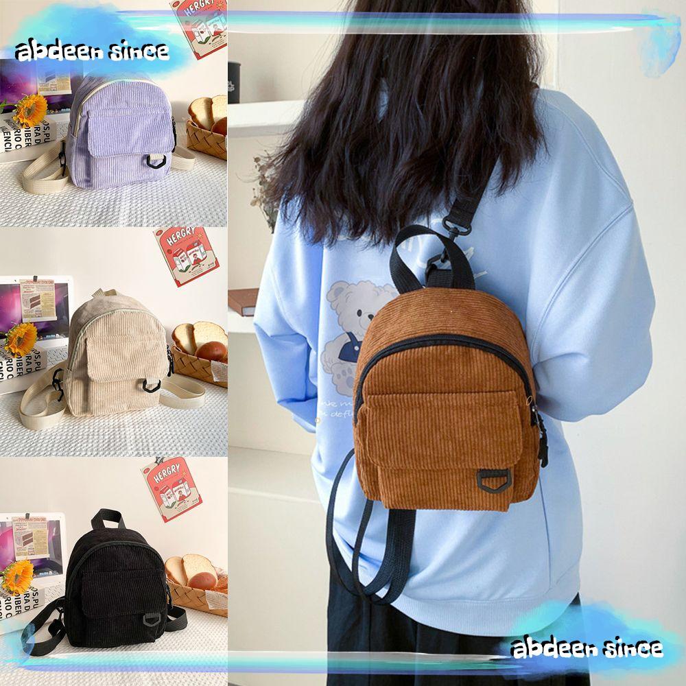 ABDEENSINCE Mini Backpack Women Corduroy Small Traveling Backpack