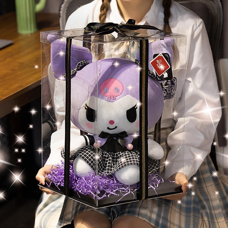 ตุ๊กตาขนนุ่ม ตุ๊กตา Lujunni Kuromi ตุ๊กตาปีใหม่ Kuromi ตุ๊กตาของเล่นตุ๊กตาเด็กผู้หญิงของขวัญวันเกิด