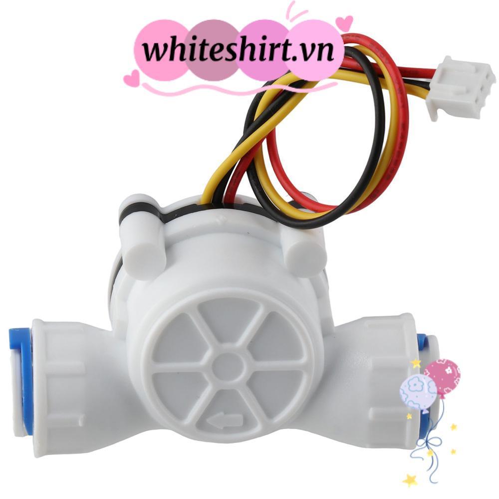 WHITESHIRT Flowmeter, เครื่องวัดการไหลของน้ําพลาสติกสีขาว, Professional Quick Connect 0.3-10L/min 3/