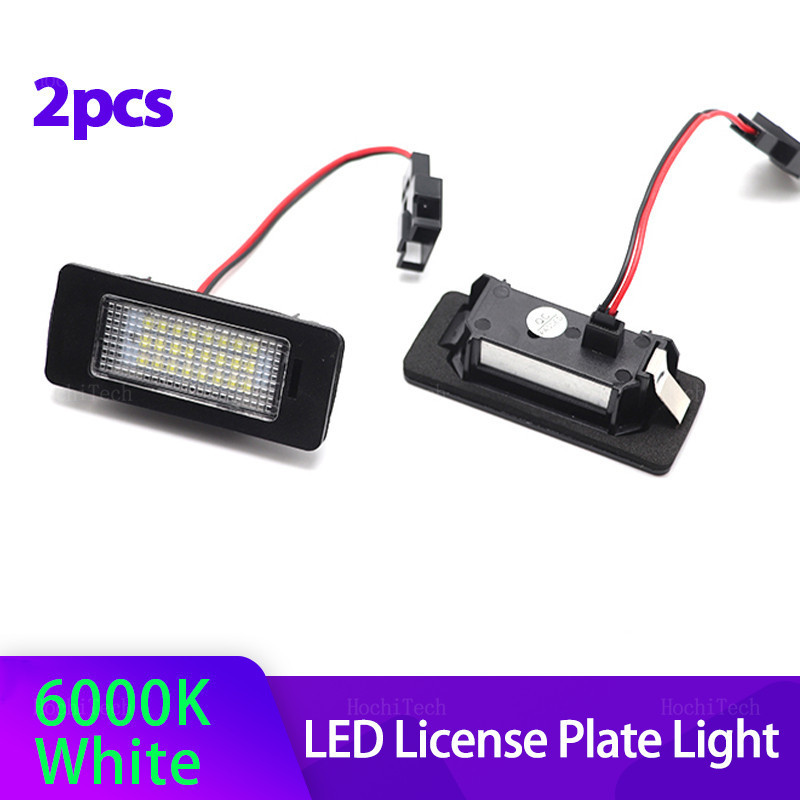 2x รถด้านหลัง LED SMD จํานวนใบอนุญาตโคมไฟ 6000K สําหรับ Audi A1 A4 B8 4D 5D A5 S5 2D 5D A6 S6 สําหรั