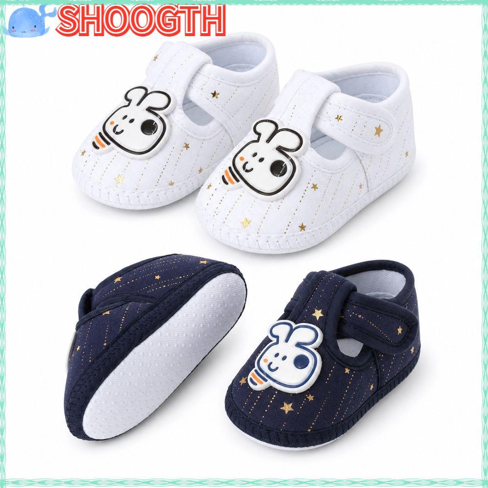 SHOOGTH First Walker Shoes, Breathable Soft Sole Infant Walker Shoes, Cute Cartoon Animals Anti-slip