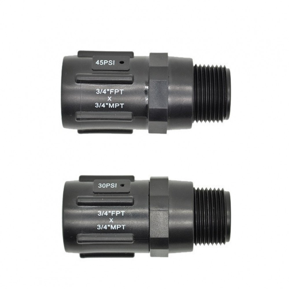 เครื่องปรับแรงดันไฟฟ้า 4 x 3/4 นิ้วสําหรับชลประทานหยด 15 PSI 20 PSI 25 PSI 30 PSI