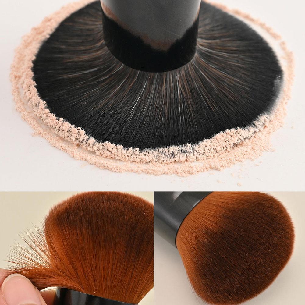 แปรงแต่งหน้าแบบพกพา Bullet Powder Brush แปรงแต่งหน้า Blush Brush Contouring Brush Powder P2u8