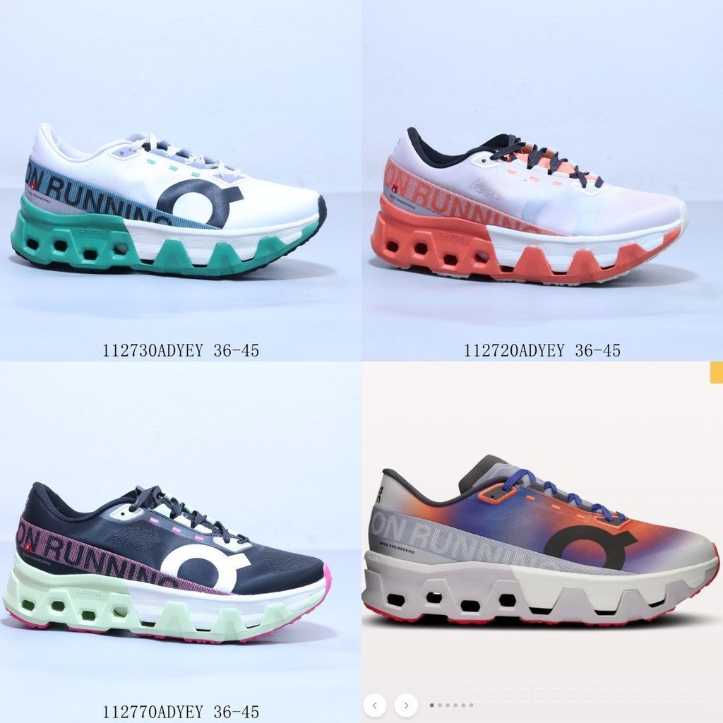 On Running On Cloud Monster Hyper รองเท้าวิ่งสําหรับผู้ชายและผู้หญิงรองเท้าผ้าใบสีแดงน้ําหนักเบาเบาะ