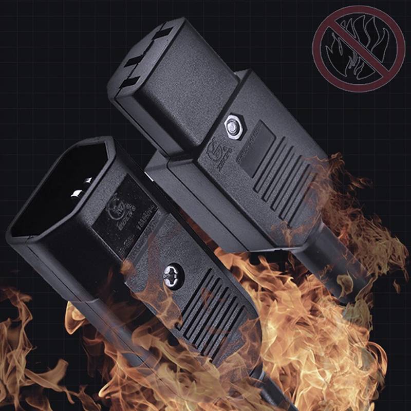 F4TH 16A 250V IEC ตรงสายปลั๊ก C13 C14 ชายหญิงปลั๊ก Rewirable Power Connector 3 Pin AC Soet f4th