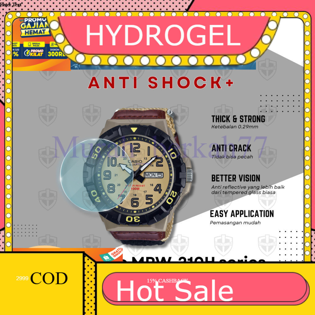 นาฬิกา HYDROGEL ป้องกันรอยขีดข่วนสําหรับ Casio MRW210 MRW 210 MRW-210H