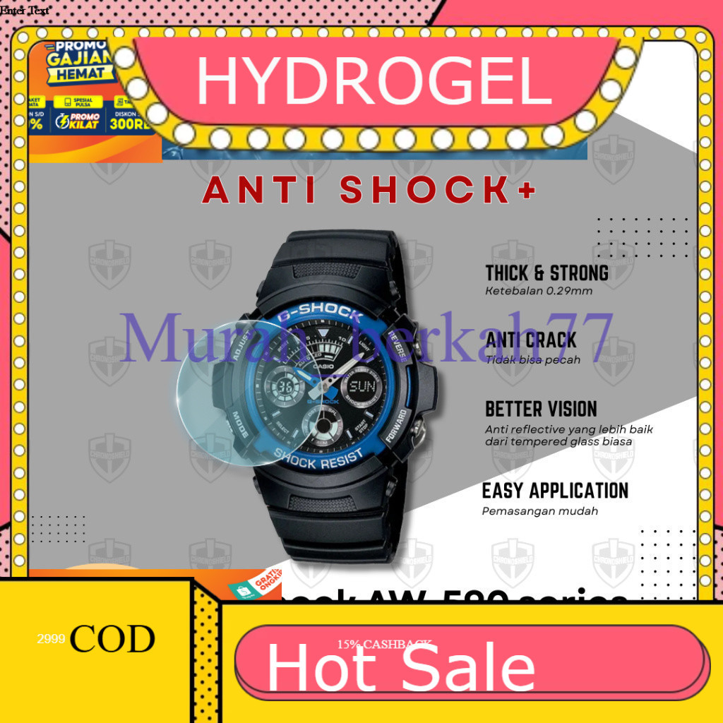 ANTI-SCRATCH HYDROGEL G-Shock AW590 AW591 AW 590 591