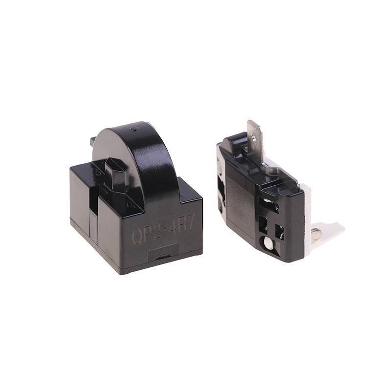 BVSR 2PCS QP2-4.7 PTC Starter รีเลย์ 1 พินตู้เย็นรีเลย์และ 6750C-0005P ตู้เย็น Overload Protector TH