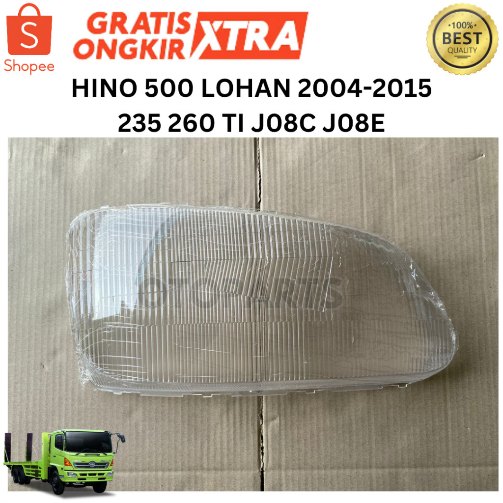 NEW HINO 500 LOHAN 235 260TI PS J08C J08E 2004-2015 HEAD LAMP LENS