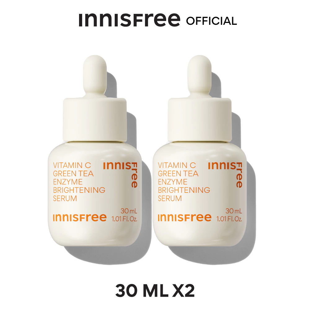 [รับฟรี 8 ชิ้น] (แพ็คคู่) Innisfree Double vitamin C Brightening Serum Set เซรั่มวิตามินซี ลดจุดด่างดำ thumbnail 3