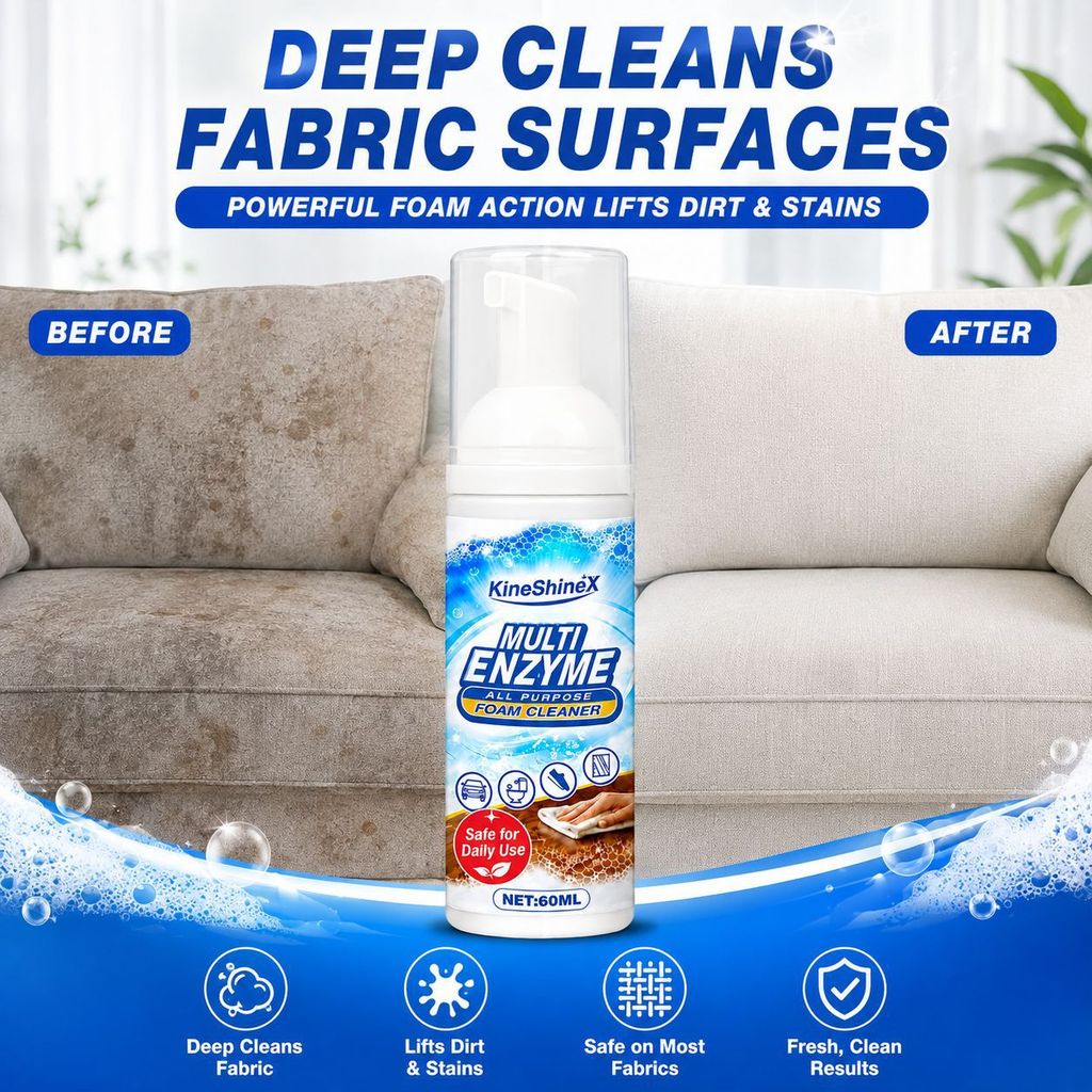 COD Multi-Enzyme Foam Cleaner 60/100/200ml - สเปรย์ทําความสะอาดล้ําลึกสําหรับคราบผ้าเบาะและพรม
