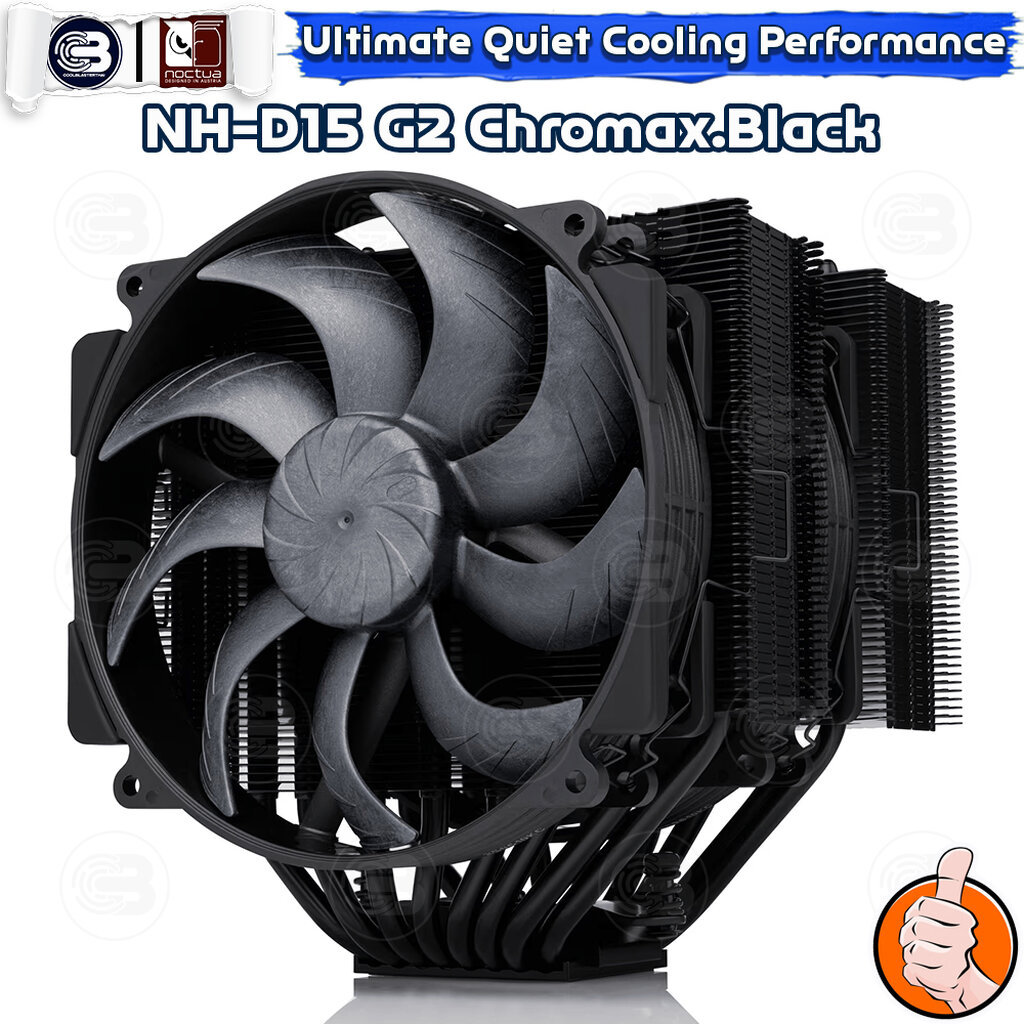 [CoolBlasterThai] NOCTUA NH-D15 G2 Chromax.Black Heat Sink CPU Cooler (AM5/ LGA1851 Ready) ประกัน 6 ปี