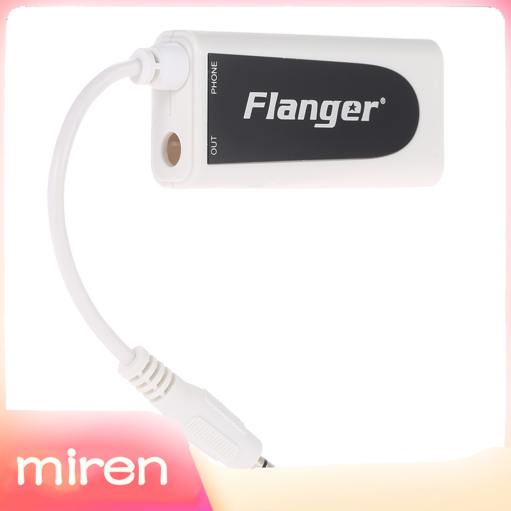 Miren-th Miren-th Flanger FC-21 ตัวแปลงหัวต่อกีต้าร์ไฟฟ้าเบสเป็นโทรศัพท์มือถือแท็บเล็ตอะแดปเตอร์เข้า