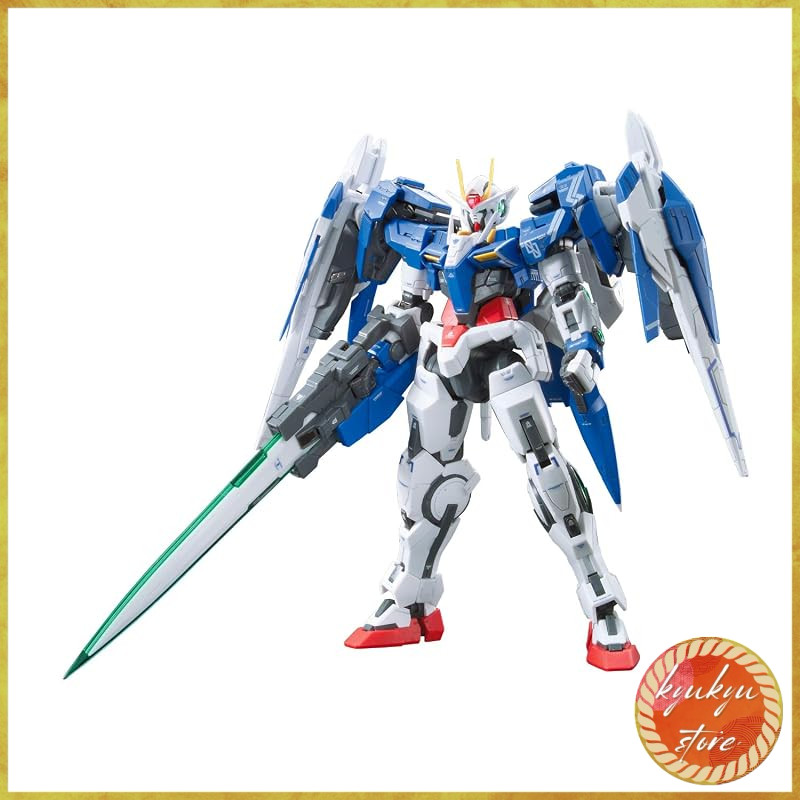 BANDAI SPIRITS RG Mobile Suit Gundam 00 GN-0000+GNR-010 Double O Risers 1/144 scale pre-painted plas