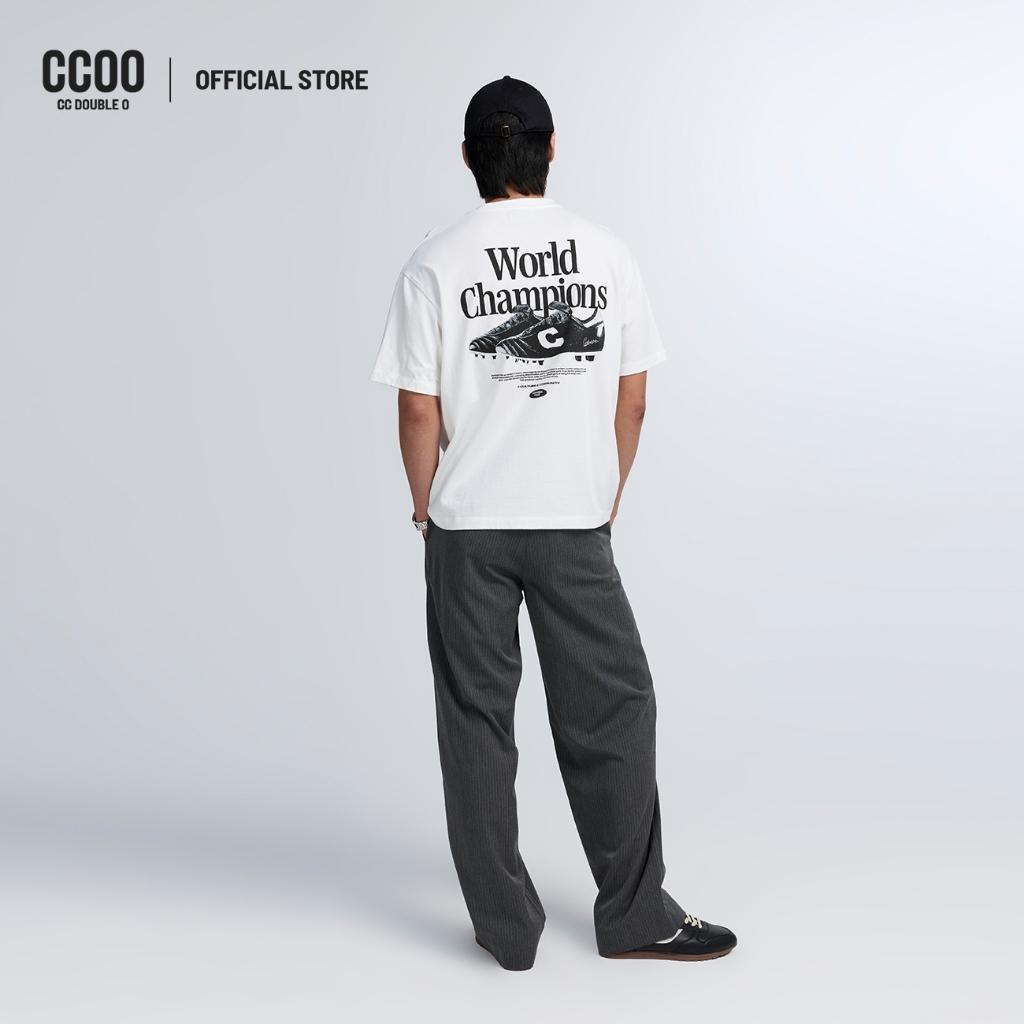 CC DOUBLE O WORLD CHAMPIONS BOXY TEE เสื้อยืดรุ่นหลวมผู้ชาย ลายแชมป์ WORLD รุ่น O26WGMA002 (AW26) #P