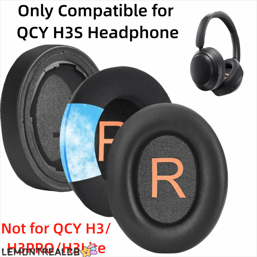 LEMONTREALCB 1 คู่หูฟังแผ่นรองหูฟัง,เปลี่ยนฟองน้ําโฟมชุดหูฟัง Earmuff,หูฟังอุปกรณ์เสริมโปรตีนหนัง Co