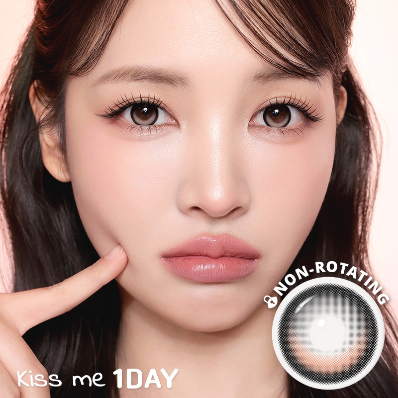 I-SHA Dekame Kiss Me Milky Choco คอนแทคเลนส์เกาหลี รายวัน เลนส์ Lock ไม่หมุนระหว่างวัน มีค่าสายตา 10