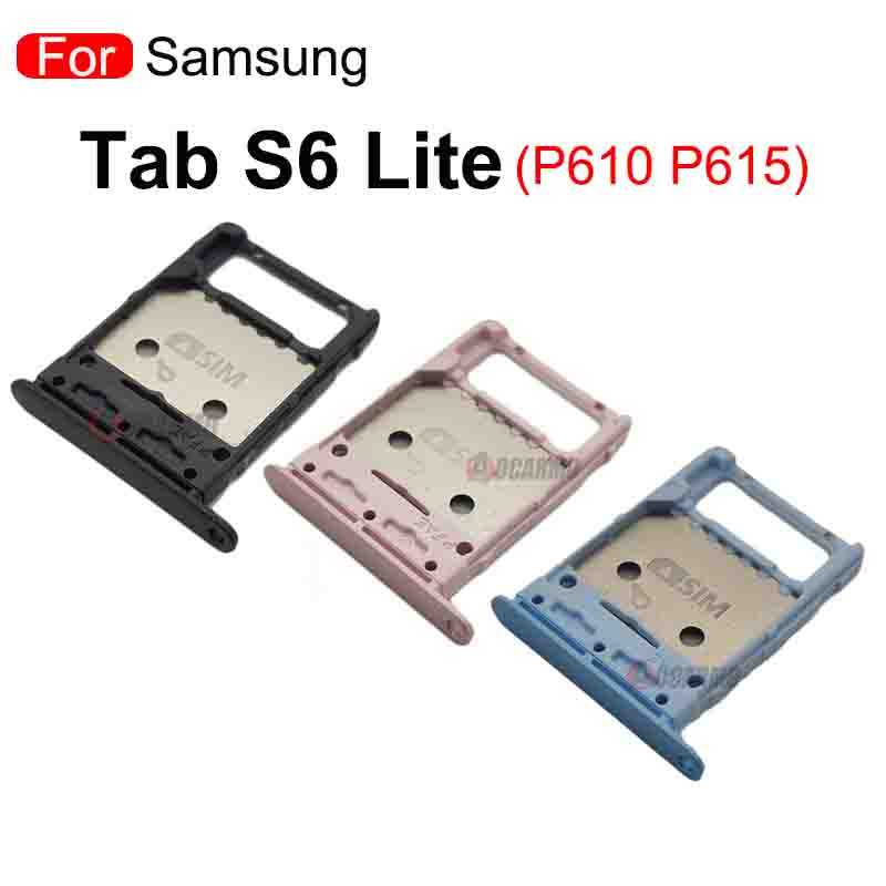 1X สําหรับ Samsung Galaxy Tab S6 Lite P610 P615 MicroSD Nano ซิมการ์ดถาดผู้ถืออะไหล่