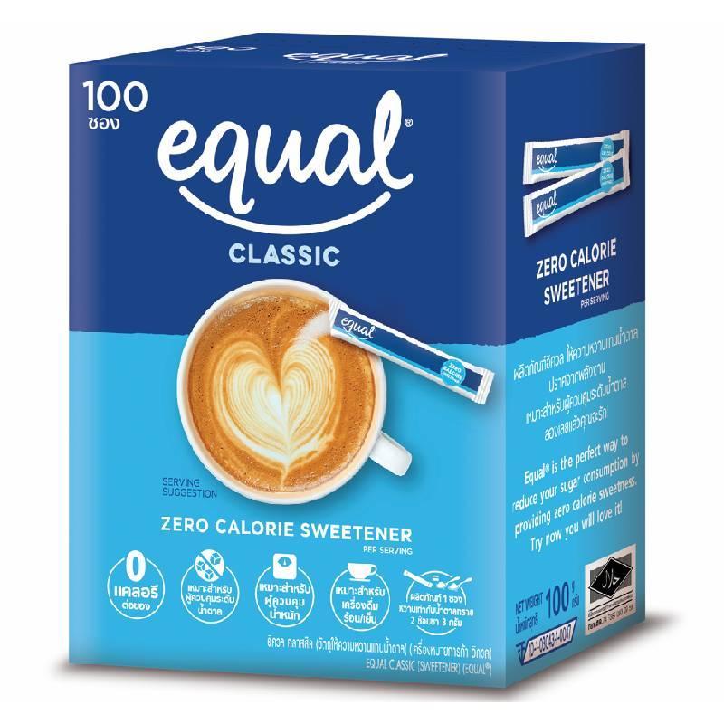 EQUAL สารให้ความหวานแทนน้ำตาล ขนาด 100 ซอง