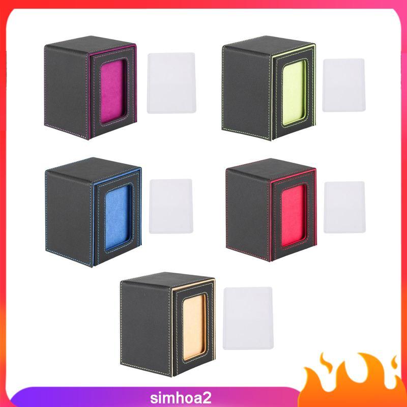 [Simhoa2] Trading Card Deck Box Album Trading Cards Case Gaming Card Holder Deck Case