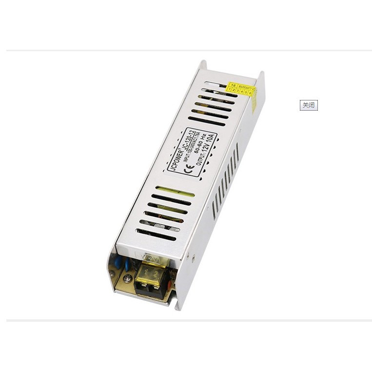 JC-120-12 12V10A120W กล่องไฟ LED ยาว แหล่งจ่ายไฟสลับ