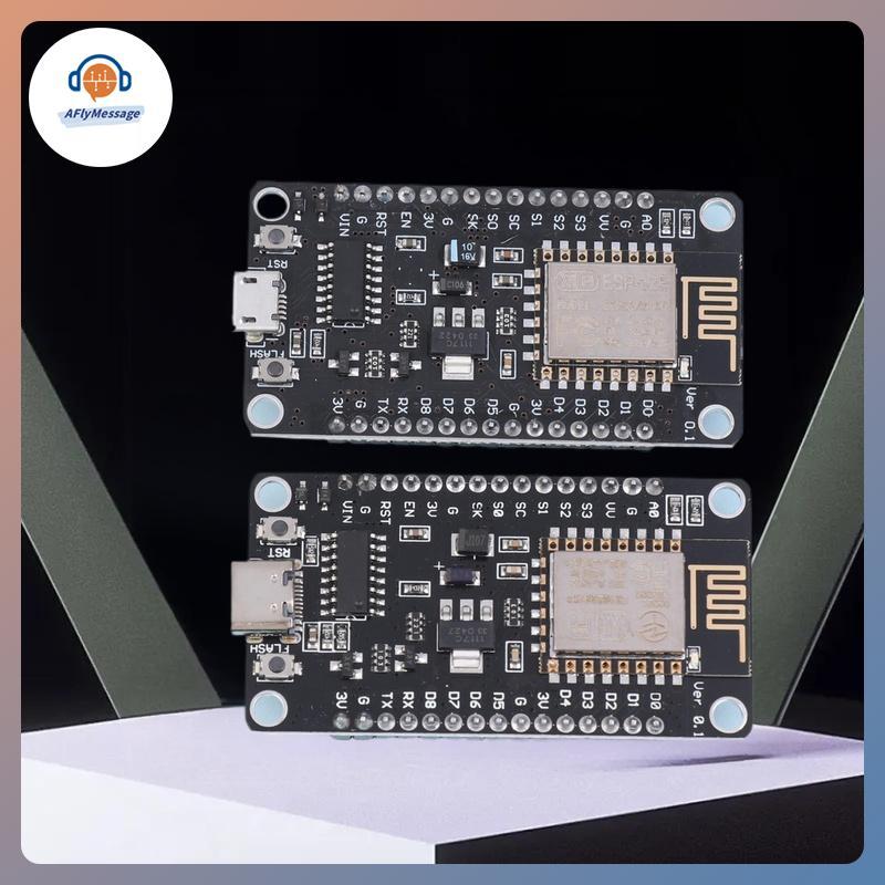 AFl Nodemcu Lua V2.1 ESP8266 ESP-12F บอร์ดพัฒนา WIFI Micro USB- CH340 บอร์ดพร้อมปุ่มแฟลชและปุ่ม RST 