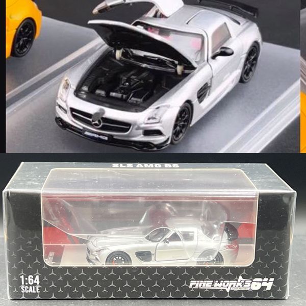 Fine Works 1/64 
Mercedes-Benz SLS AMG BS Diecast model : Silver