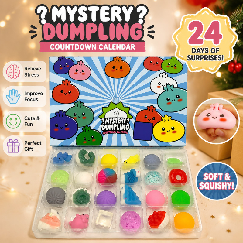 ปฏิทินจุติ 24 วัน – Mystery Dumpling Squishy Fidget Pack สําหรับเด็กคลายเครียด