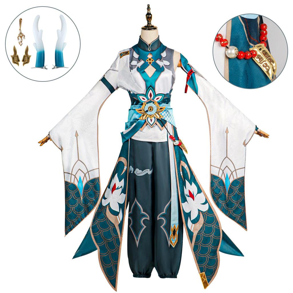 Danheng Yinyuejun คอสเพลย์ผลกระทบ Honkai 3rd รถไฟ CosplayDanheng Yinyuejun คอสเพลย์ผลกระทบ Honkai 3r