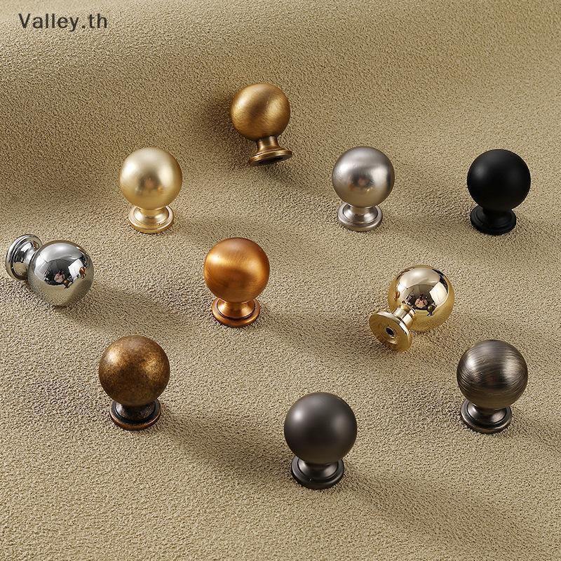 [Valley] ลูกบิดตู้โลหะผสมสังกะสีแข็งและมือจับสําหรับตู้ครัว TH