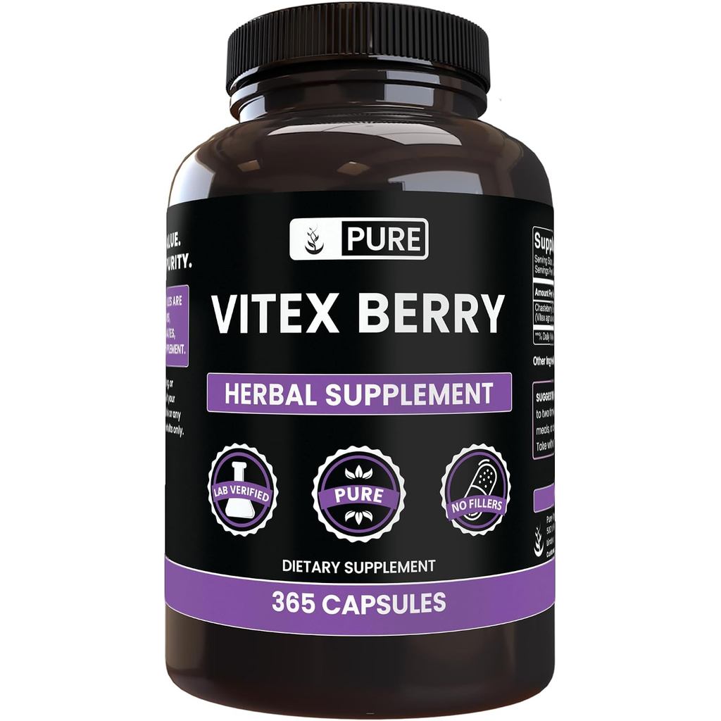 新款成原 Vitex 水果木瓜(Chasteberry)(365 รับรองกาวแคปซูล)不 作大米充剂 , 室, (บรรจุอาจ vary)