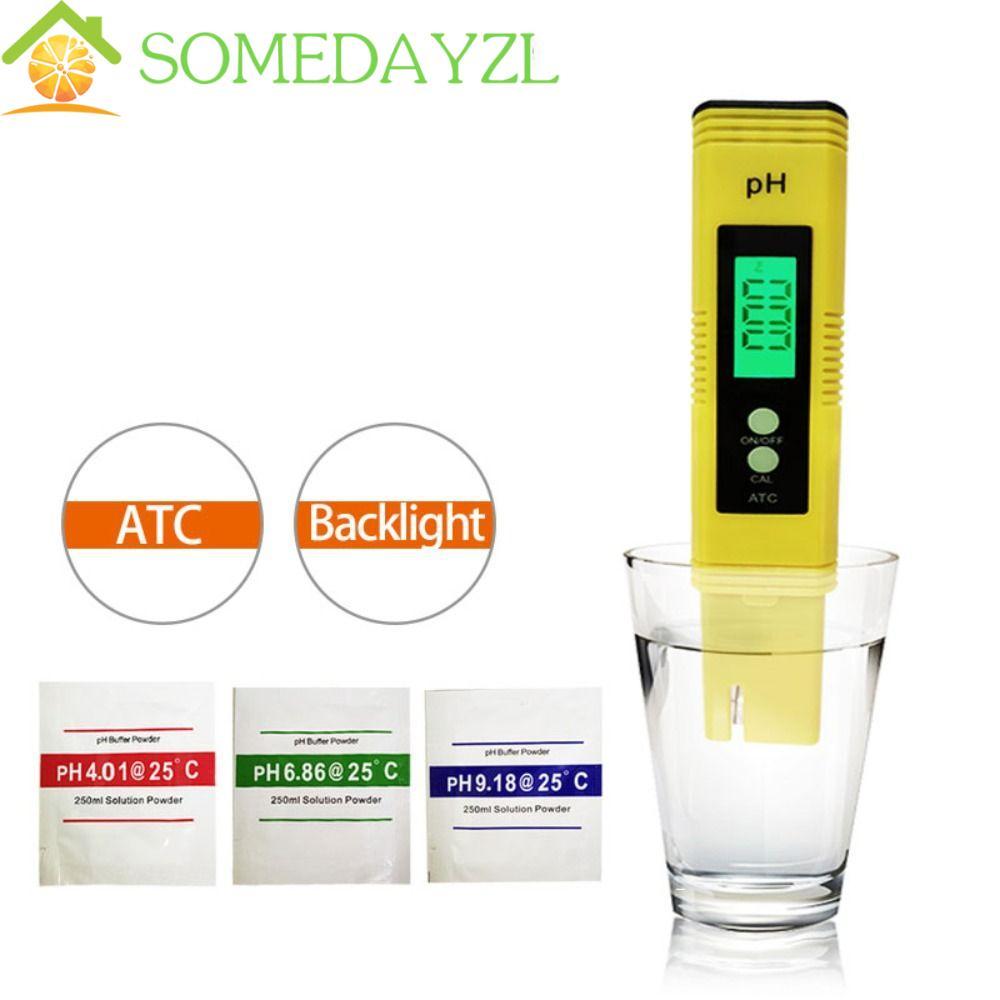 SOMEDAYZL เครื่องทดสอบคุณภาพน้ํา 0.01 PH สําหรับสระว่ายน้ํา Aquarium Pool Water Monitor ปากกา Water 