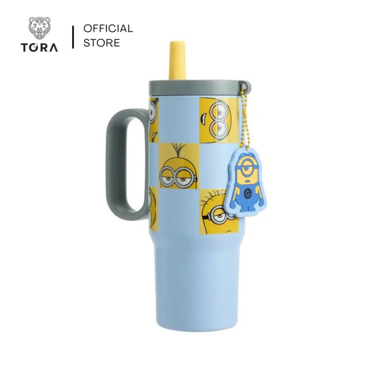 Tora แก้วน้ำสุญญากาศ พร้อมพวงกุญแจ Collection Minion 750 มล.