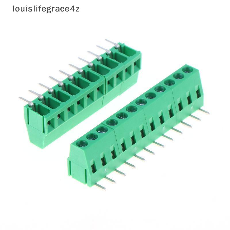 Grace4z WJ128R 5.0 มม.Pitch มุมขวาสกรู Terminal บล็อก DG128R 2-12P Universal PCB Connectors สําหรับร