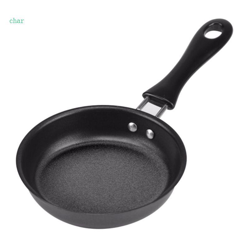 Char Mini Cooking Pan กระทะเหล็กไม่ติดสําหรับเคลือบมือยาวแบบพกพา