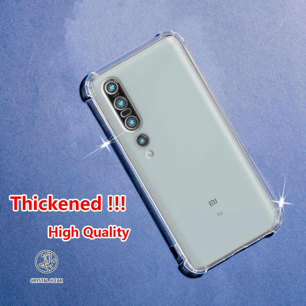 สําหรับ Xiaomi Mi 10 5G Mi 10 Pro 5G 4G M2001J2G M2001J2I M2001J1G คริสตัล Clear Jelly กรณี Air-Guar