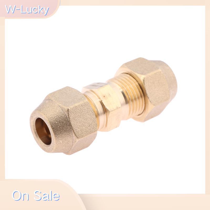 W-Lucky 1 ชิ้น 2 3 4 5 มิลลิเมตร Quick Connectors ตรง Extension Joint No-Weld อุปกรณ์ Flare Nuts ทอง