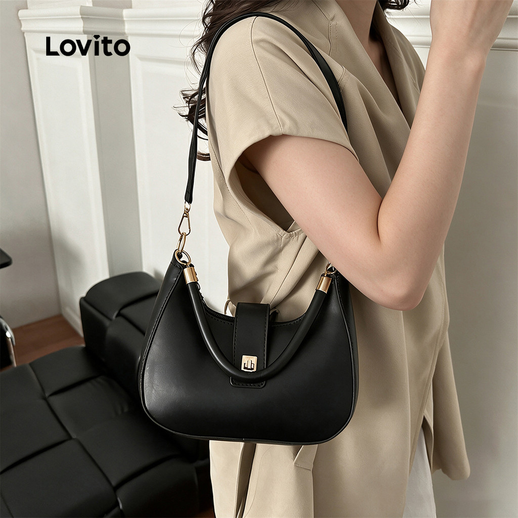 Lovito حقيبة كتف صغيرة بحزام عريض — صورة 6